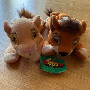 Disney The Lion King Scar Jr and Nala Plush Set - Brown and Cream